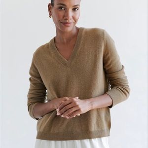 Brand New Jenni Kayne Flynn Cashmere Sweater in Doe